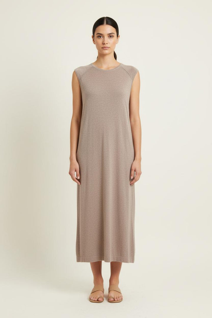 Robe Sans Manches Beige - Taille L/40 de la marque Gerard Darel | PARAD72502 - Vendu par Paradigme - Image 1