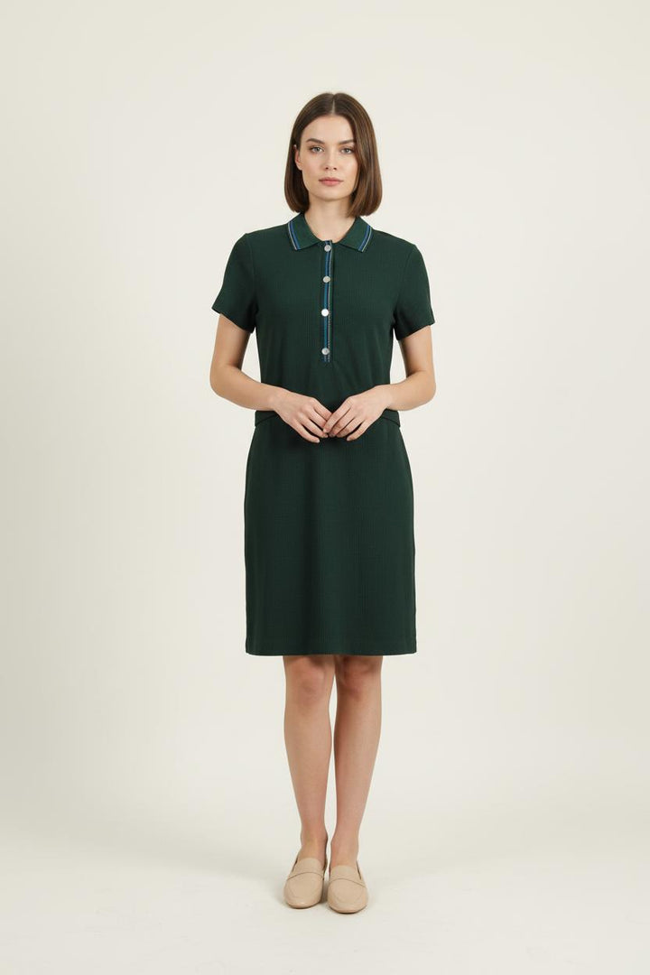Robe Chemise Verte - Taille XS/34 de la marque I.Code | PARAD72513 - Vendu par Paradigme - Image 1