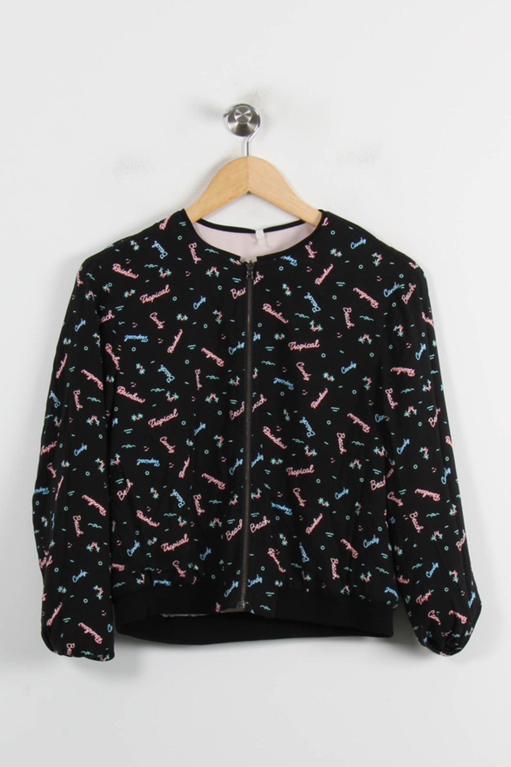 Blouson Noir et Rose - Taille S/36 de la marque IKKS | PARAD72514 - Vendu par Paradigme - Image 2