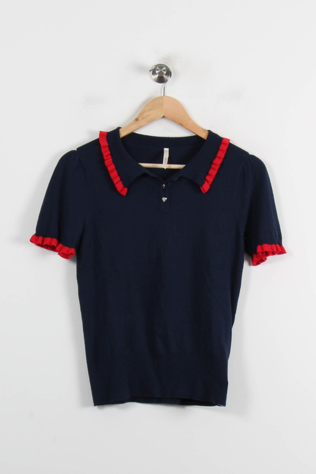 Polo Bleu et Rouge - Taille XS/34 de la marque I.Code | PARAD72515 - Vendu par Paradigme - Image 2