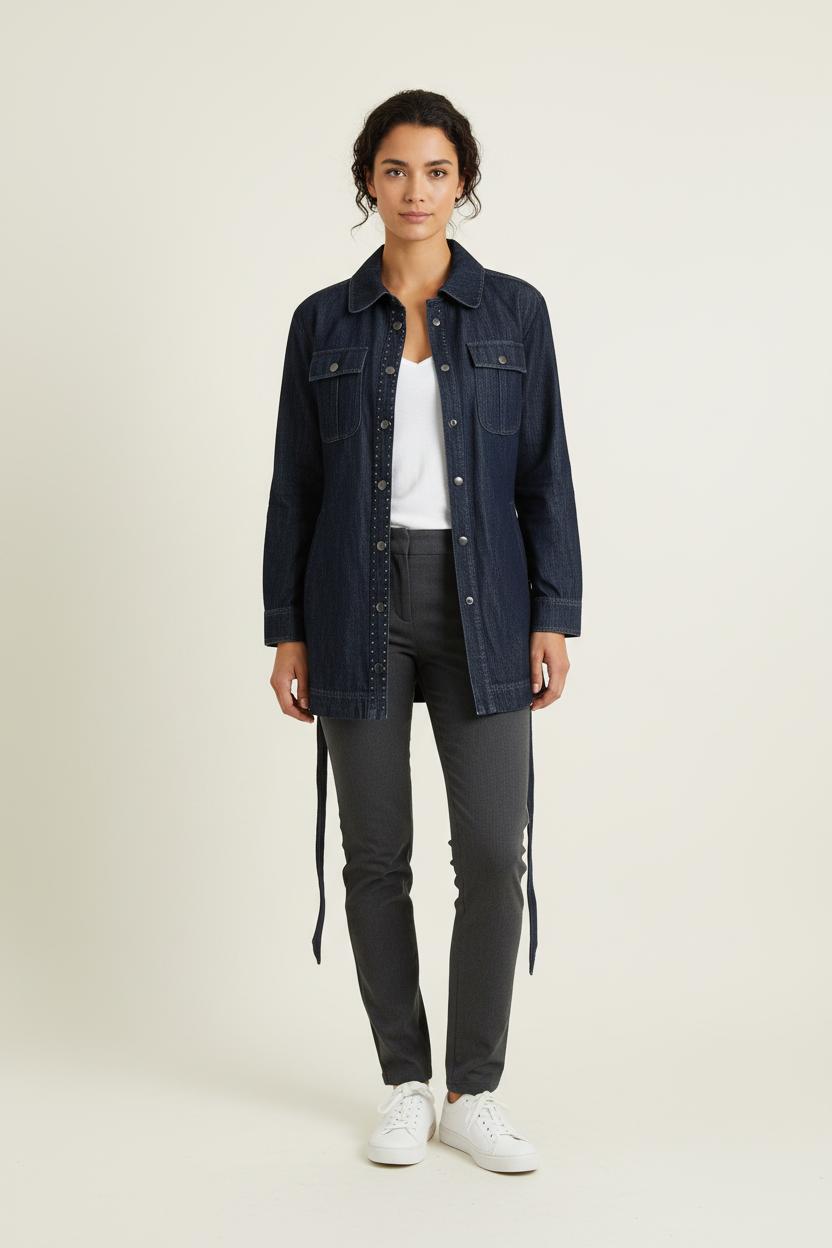 Trench Bleu - Taille XS/34 de la marque I.Code | PARAD72516 - Vendu par Paradigme - Image 1