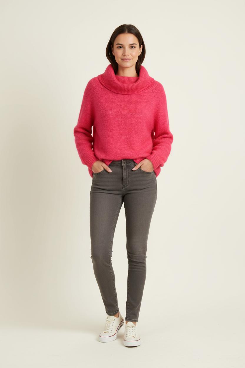 Pull Rose - Taille M/38 de la marque Sézane | PARAD72518 - Vendu par Paradigme - Image 1