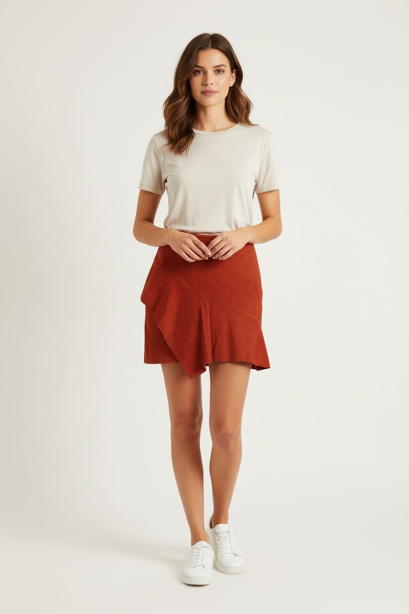 Jupe Courte Orange - Taille S/36 de la marque ba&sh | PARAD72531 - Vendu par Paradigme - Image 1