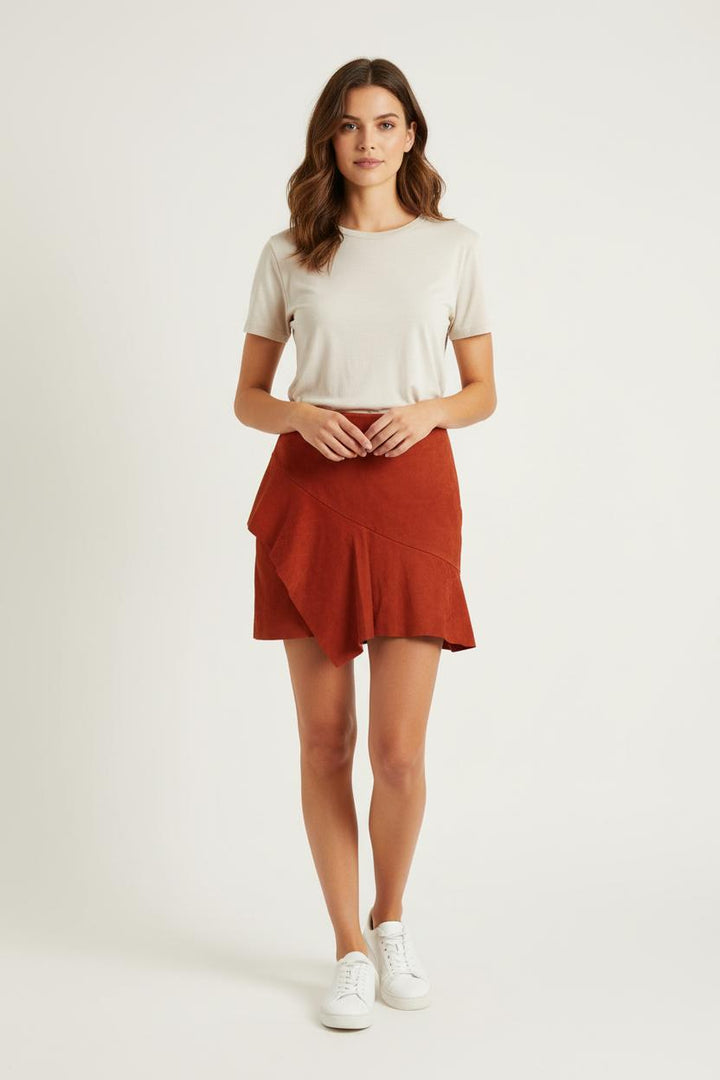 Jupe Courte Orange - Taille S/36 de la marque ba&sh | PARAD72531 - Vendu par Paradigme - Image 1