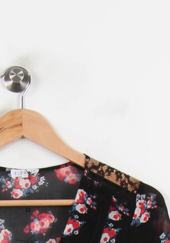 Blouse Noire et Rouge - Taille S/36 de la marque Claudie Pierlot | PARAD72534 - Vendu par Paradigme - Image 3