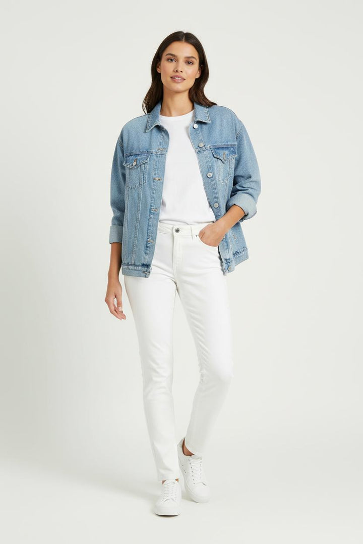Jean Blanc - Taille M/38 de la marque One Step | PARAD72536 - Vendu par Paradigme - Image 1