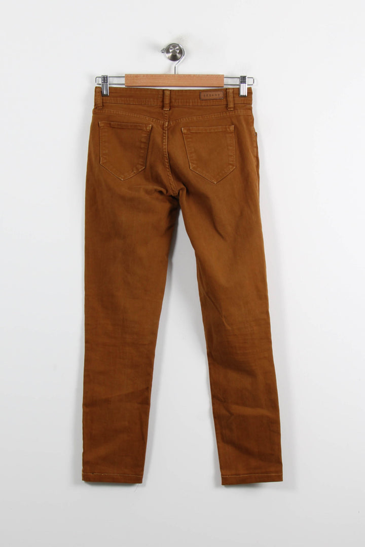 Jean Marron - Taille S/36 de la marque Sézane | PARAD72546 - Vendu par Paradigme - Image 4