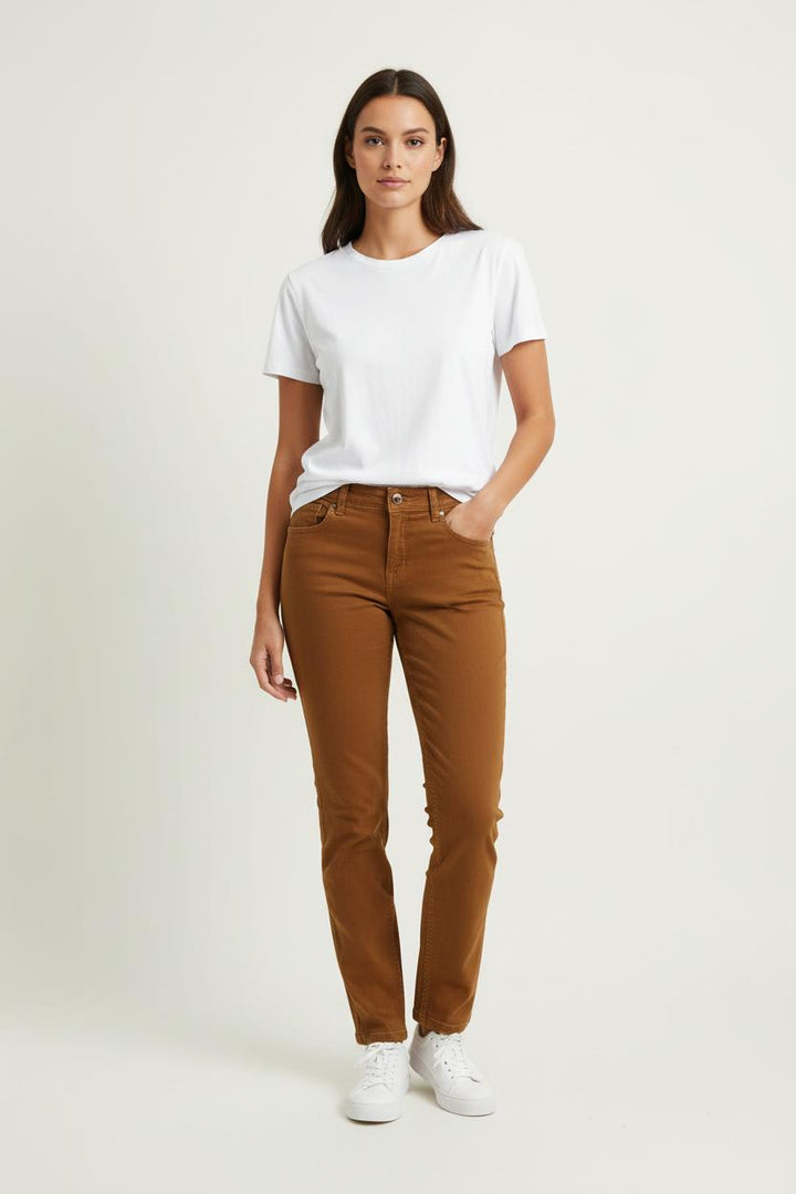 Jean Marron - Taille S/36 de la marque Sézane | PARAD72546 - Vendu par Paradigme - Image 1