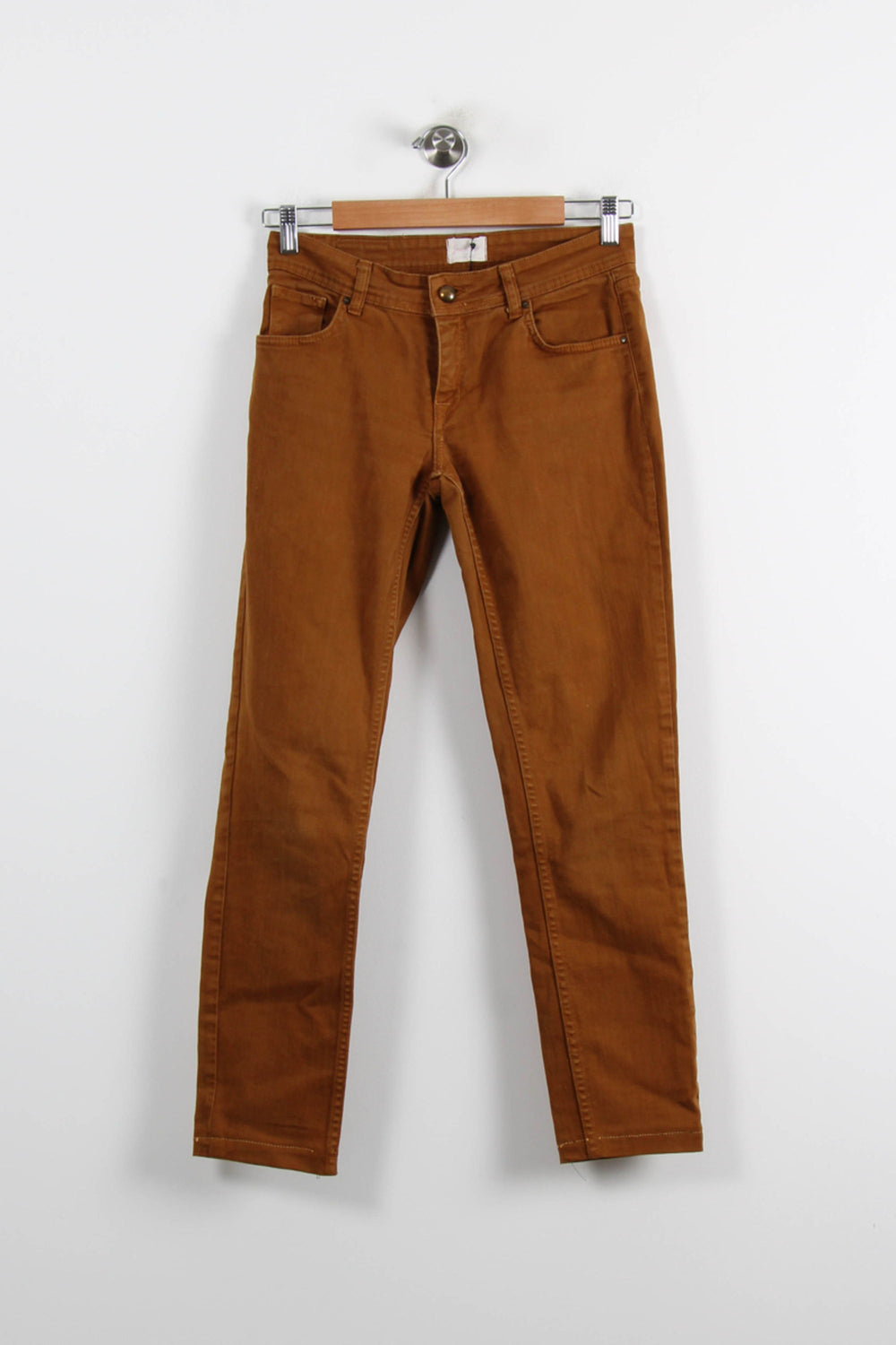 Jean Marron - Taille S/36 de la marque Sézane | PARAD72546 - Vendu par Paradigme - Image 2