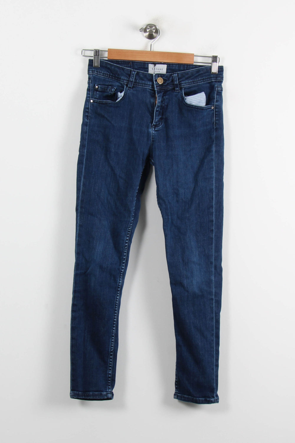 Jean Slim Bleu - Taille M/38 de la marque Sézane | PARAD72547 - Vendu par Paradigme - Image 2