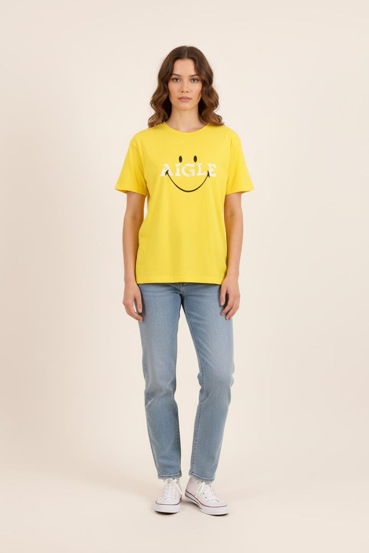 Tee-shirt Jaune - Taille XL/42 de la marque Aigle | PARAD72549 - Vendu par Paradigme - Image 1