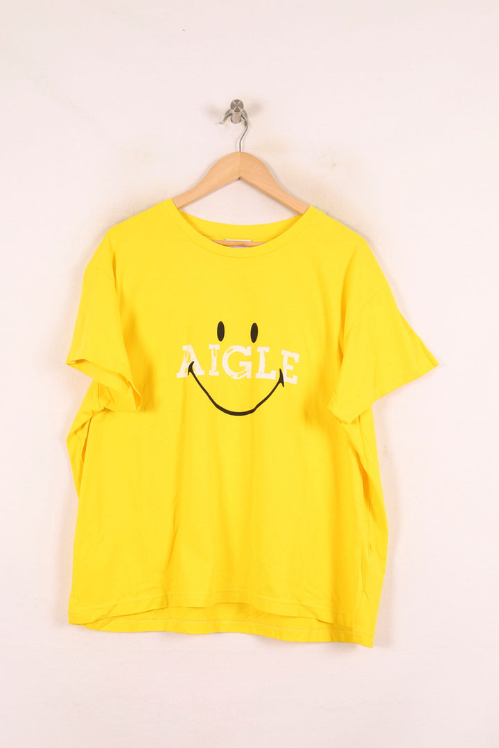 Tee-shirt Jaune - Taille XL/42 de la marque Aigle | PARAD72549 - Vendu par Paradigme - Image 2
