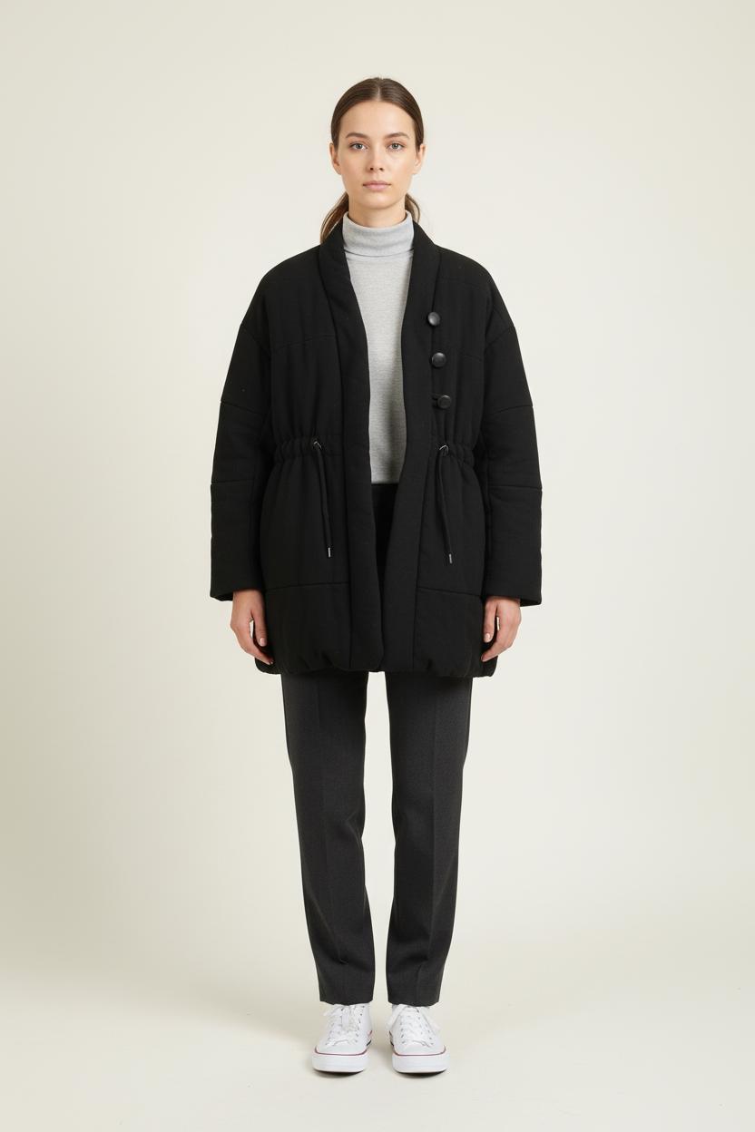 Manteau Noir - Taille S/36 de la marque ba&sh | PARAD72556 - Vendu par Paradigme - Image 1