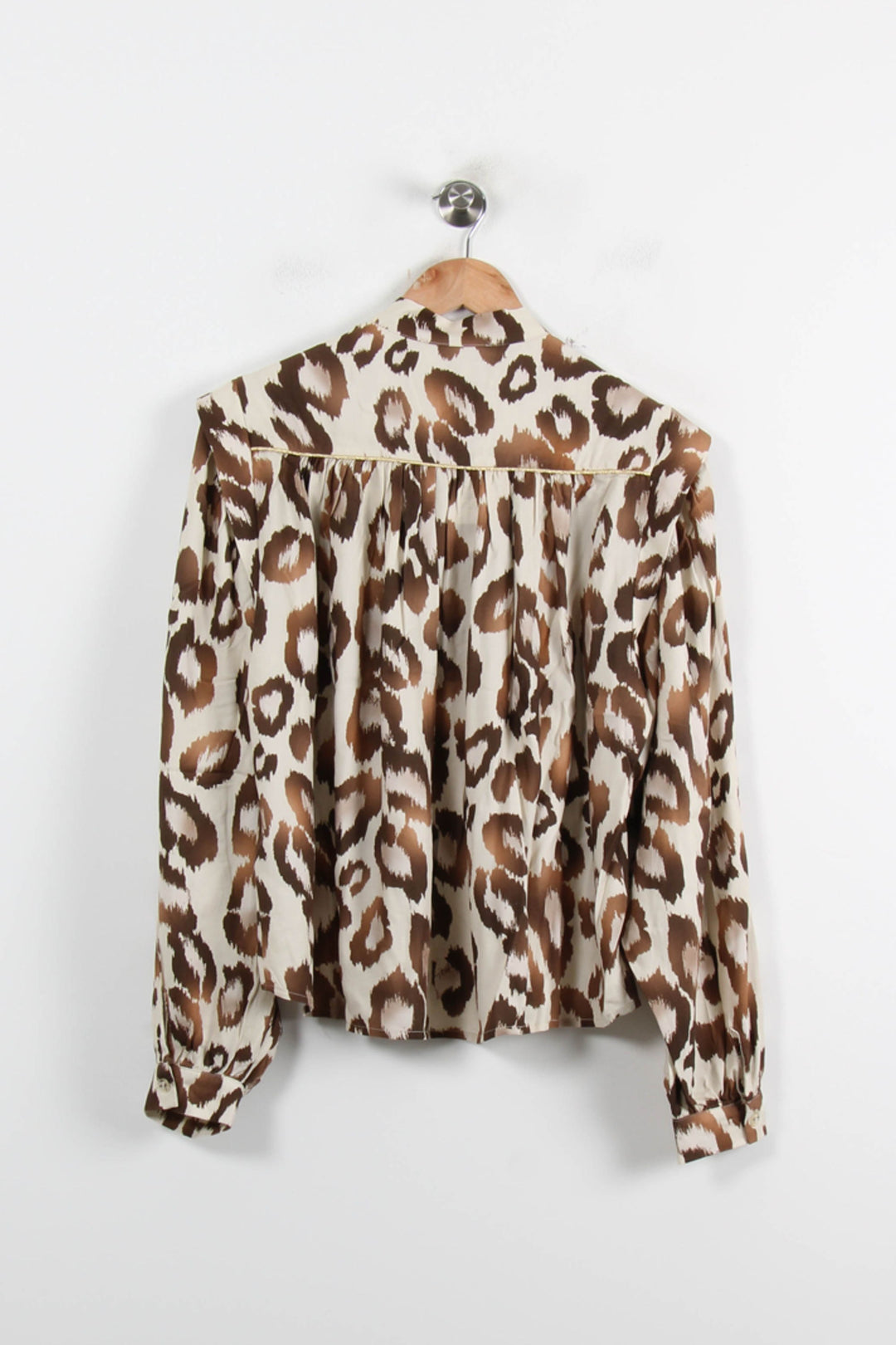 Blouse Léopard Beige et Marron - Taille L/40 de la marque Imprevu | PARAD72568 - Vendu par Paradigme - Image 4