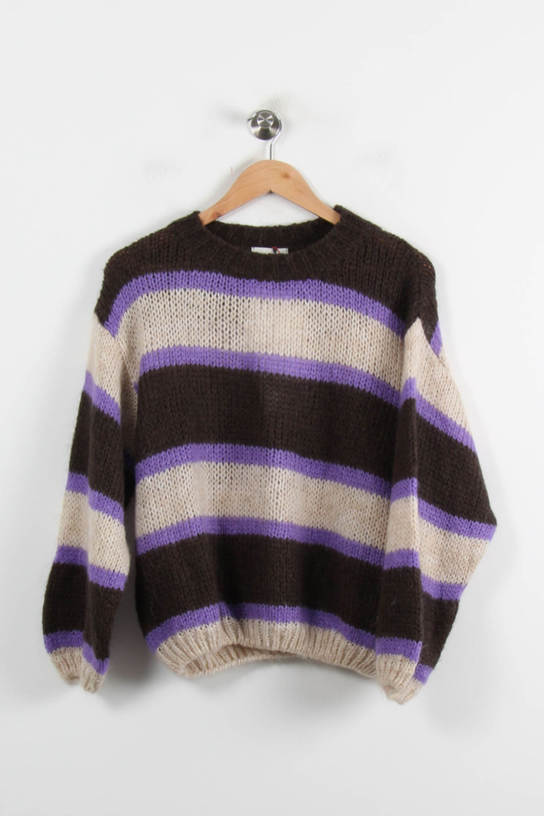 Pull Marron Beige et Violet - Taille S/36 de la marque La Petite Etoile | PARAD72569 - Vendu par Paradigme - Image 2