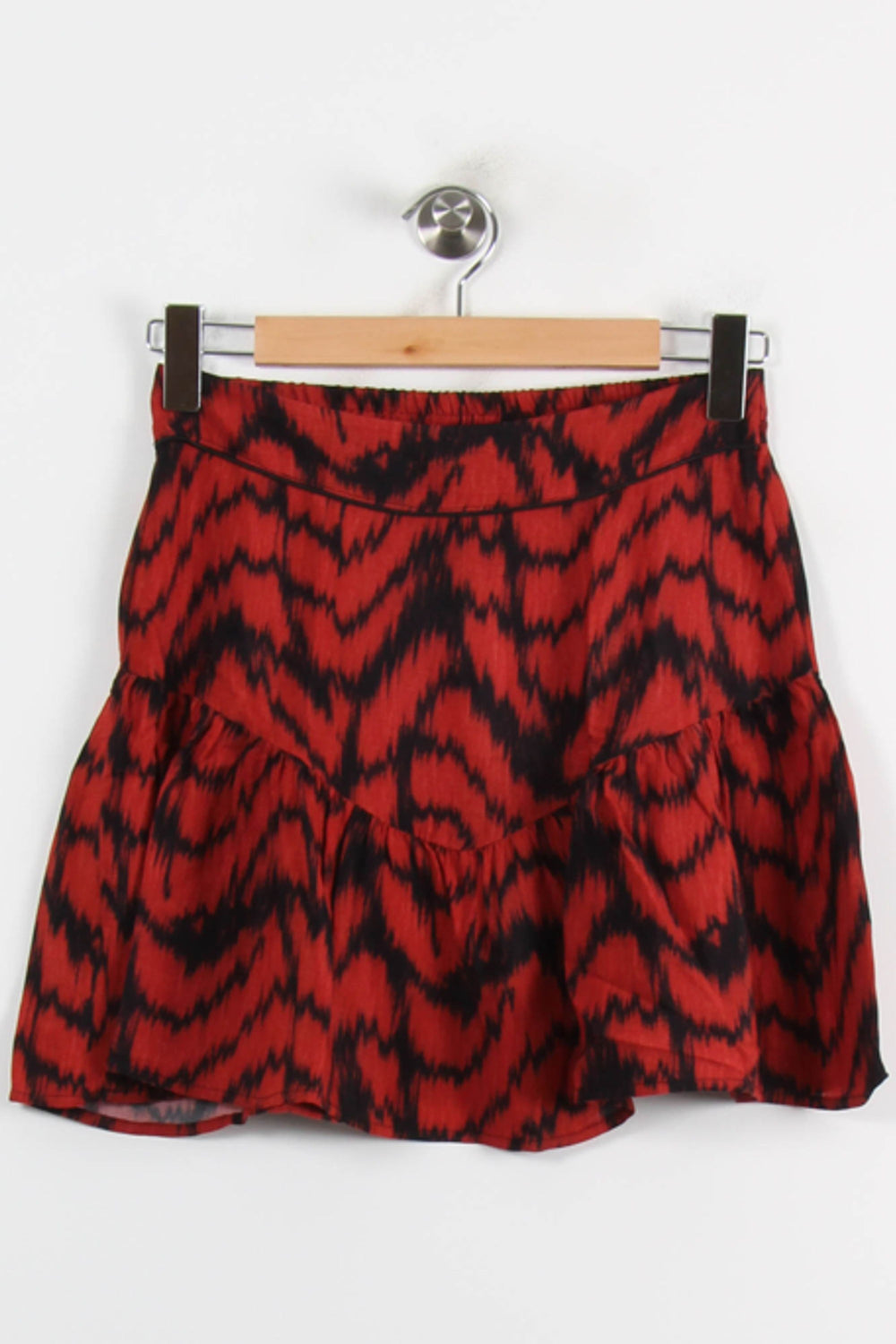 Jupe Courte Rouge et Noire - Taille XS/34 de la marque Imprevu | PARAD72572 - Vendu par Paradigme - Image 2