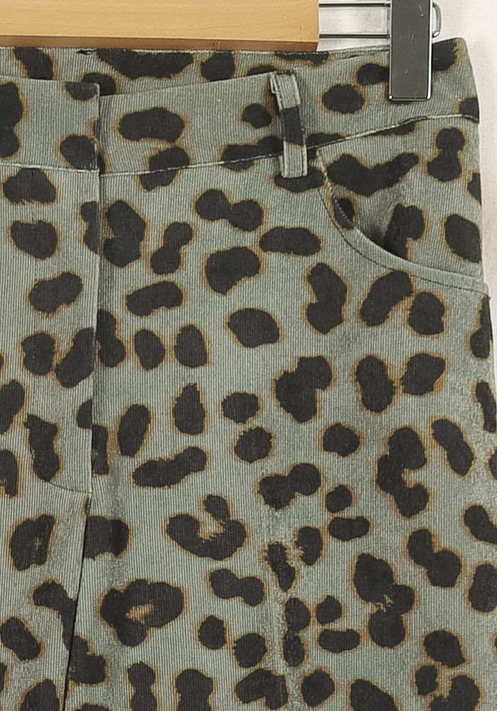 Pantalon Évasé Léopard Beige et Noir - Taille S/36 de la marque Imprevu | PARAD72575 - Vendu par Paradigme - Image 3