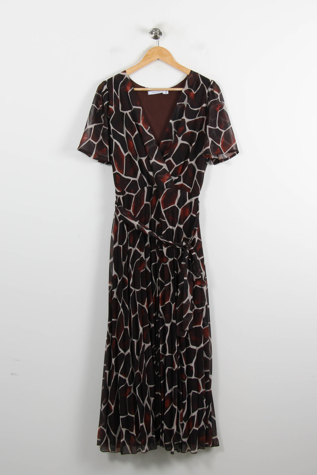Robe Longue Marron et Noir - Taille XL/42 de la marque La Fée Maraboutée | PARAD72578 - Vendu par Paradigme - Image 2