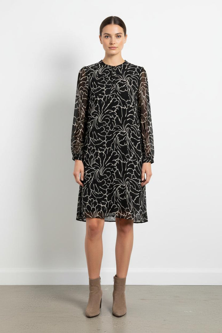 Robe Noire et Beige - Taille XL/42 de la marque La Fée Maraboutée | PARAD72586 - Vendu par Paradigme - Image 1