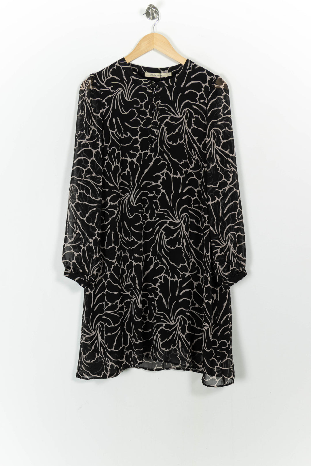 Robe Noire et Beige - Taille XL/42 de la marque La Fée Maraboutée | PARAD72586 - Vendu par Paradigme - Image 2