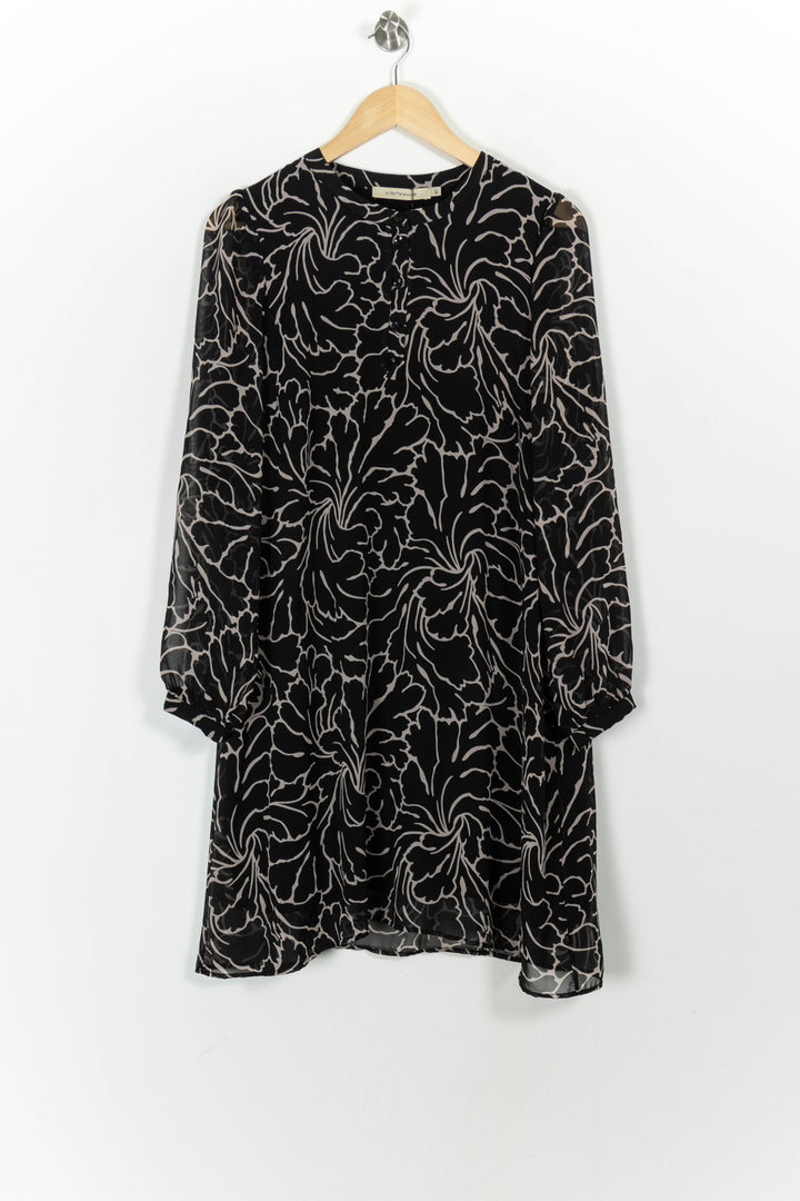 Robe Noire et Beige - Taille XL/42 de la marque La Fée Maraboutée | PARAD72586 - Vendu par Paradigme - Image 2