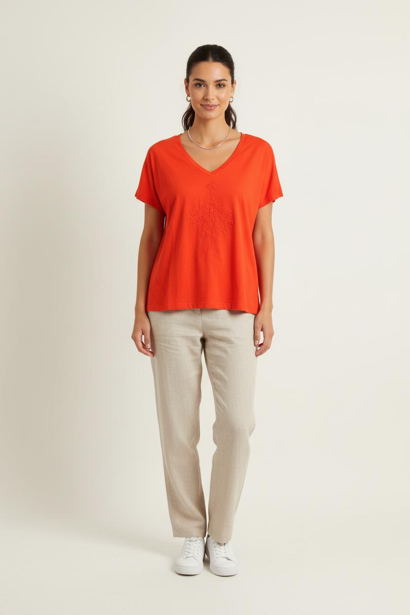 Tee-shirt Rouge - Taille XL/42 de la marque One Step | PARAD72596 - Vendu par Paradigme - Image 1