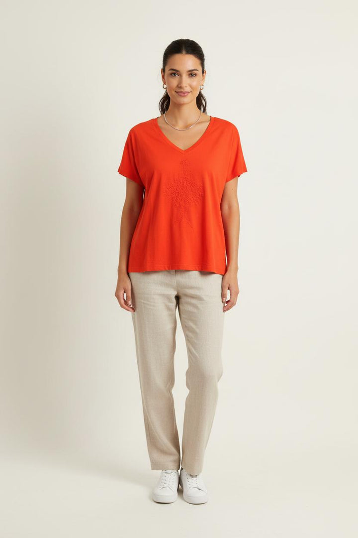 Tee-shirt Rouge - Taille XL/42 de la marque One Step | PARAD72596 - Vendu par Paradigme - Image 1