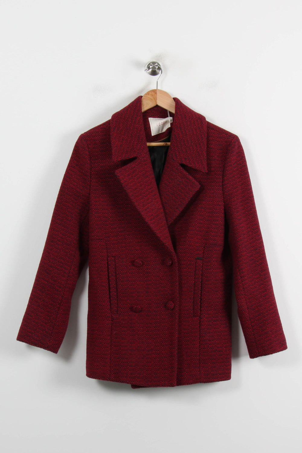 Caban Bordeaux - Taille XS/34 de la marque I.Code | PARAD72603 - Vendu par Paradigme - Image 2