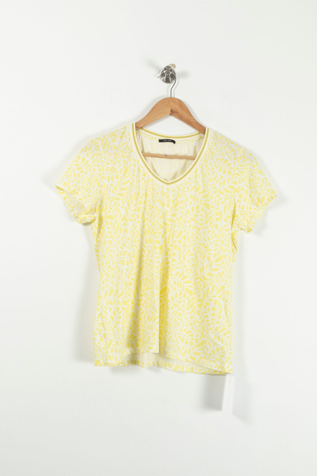 Tee-shirt Jaune et Blanc - Taille XL/42 de la marque One Step | PARAD72610 - Vendu par Paradigme - Image 2