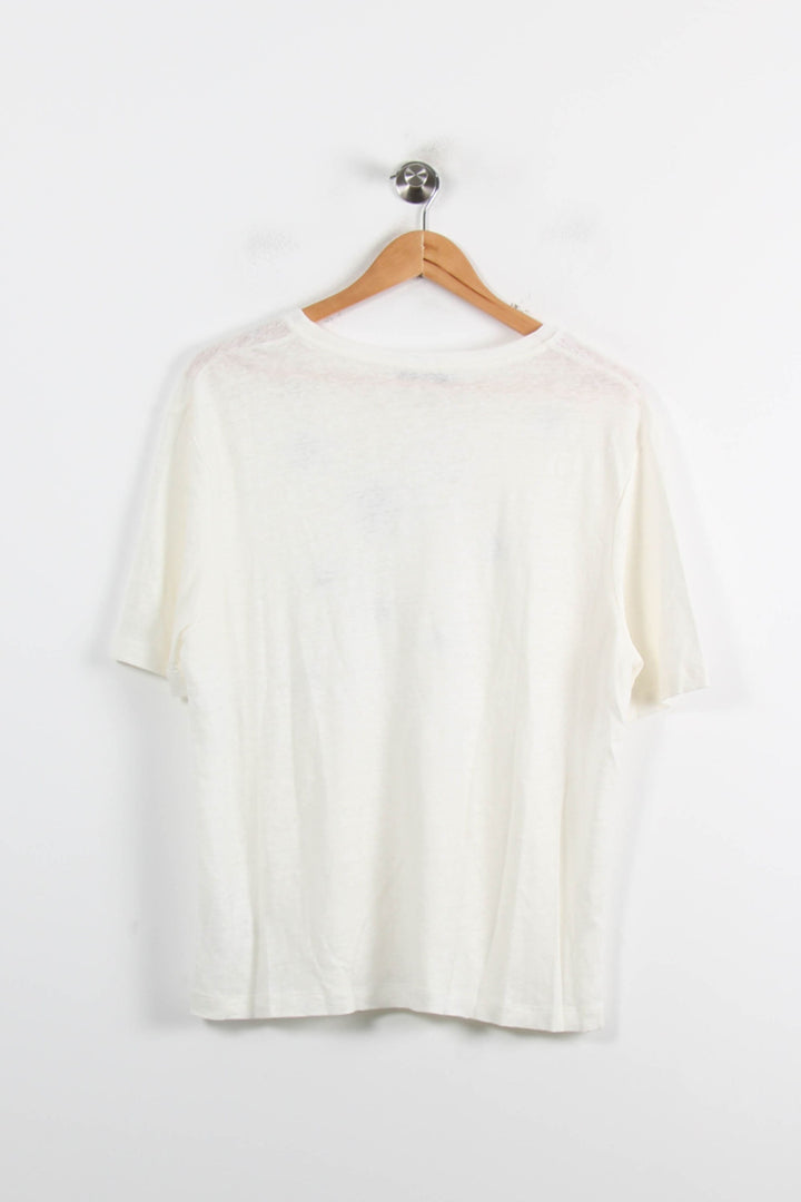 Tee-shirt Blanc et Bleu - Taille XL/42 de la marque Gerard Darel | PARAD72611 - Vendu par Paradigme - Image 4