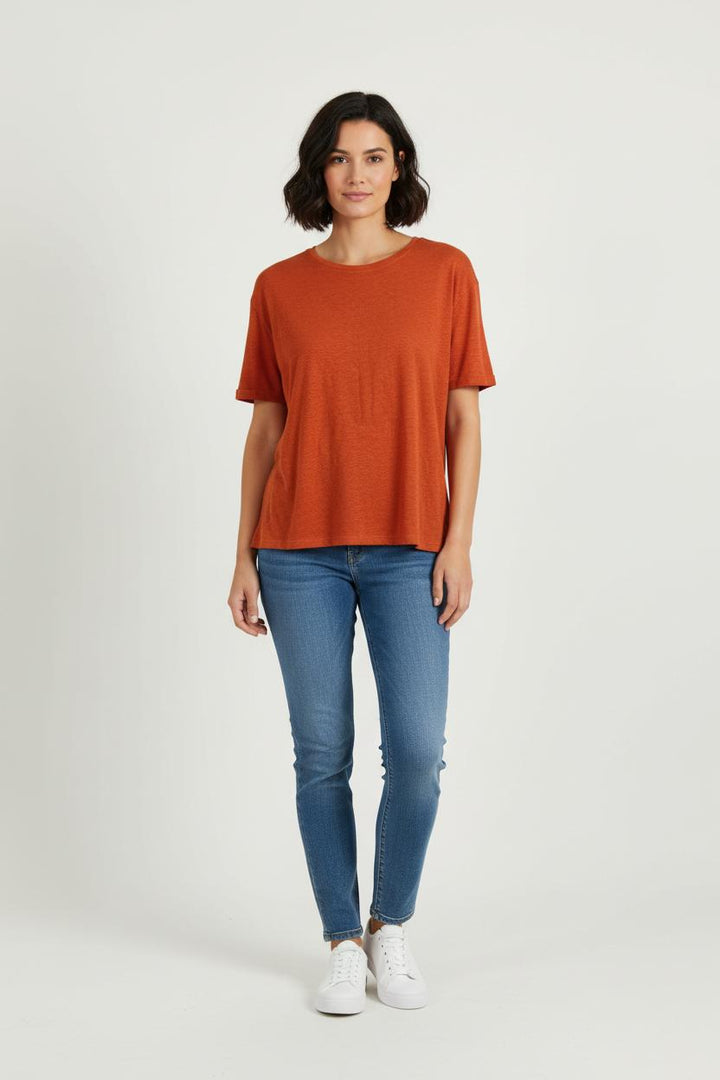 Tee-shirt Orange - Taille L/40 de la marque La Fée Maraboutée | PARAD72618 - Vendu par Paradigme - Image 1