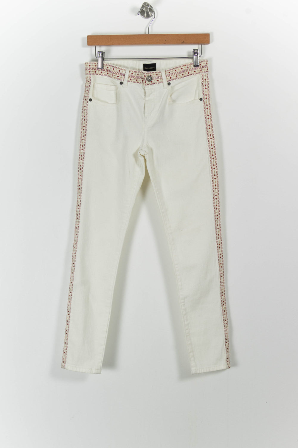 Jean Blanc et Rouge - Taille S/36 de la marque Bérénice | PARAD72639 - Vendu par Paradigme - Image 2