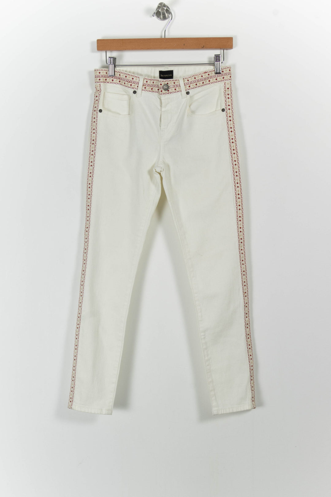 Jean Blanc et Rouge - Taille S/36 de la marque Bérénice | PARAD72639 - Vendu par Paradigme - Image 2