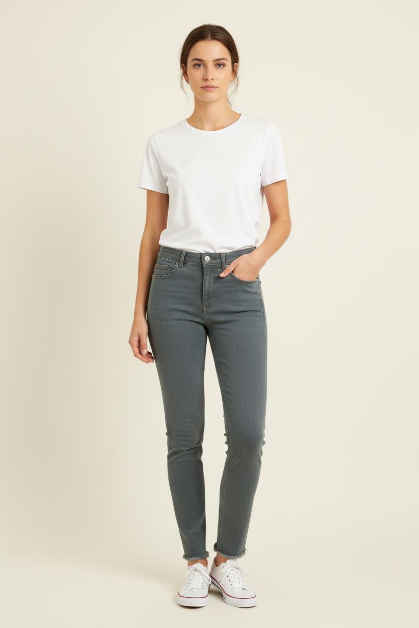 Jean Gris - Taille S/36 de la marque Bérénice | PARAD72641 - Vendu par Paradigme - Image 1
