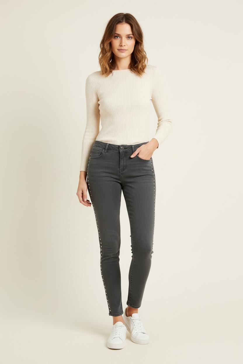 Jean Gris - Taille M/38 de la marque Bérénice | PARAD72642 - Vendu par Paradigme - Image 1
