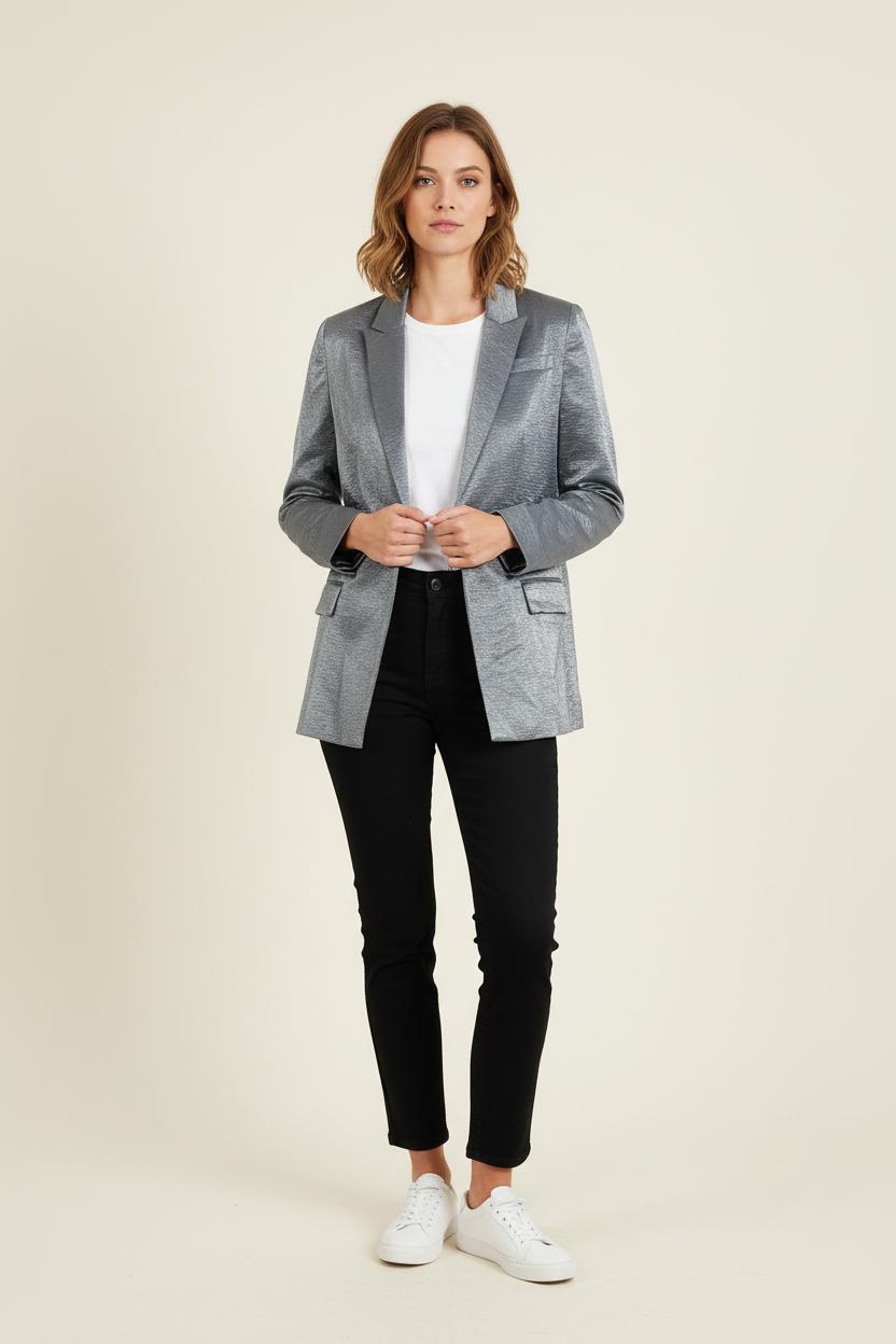 Blazer Gris - Taille S/36 de la marque Bérénice | PARAD72644 - Vendu par Paradigme - Image 1