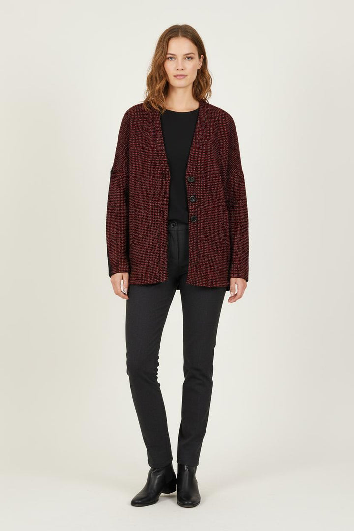 Veste Noire et Rouge - Taille S/36 de la marque Bérénice | PARAD72651 - Vendu par Paradigme - Image 1