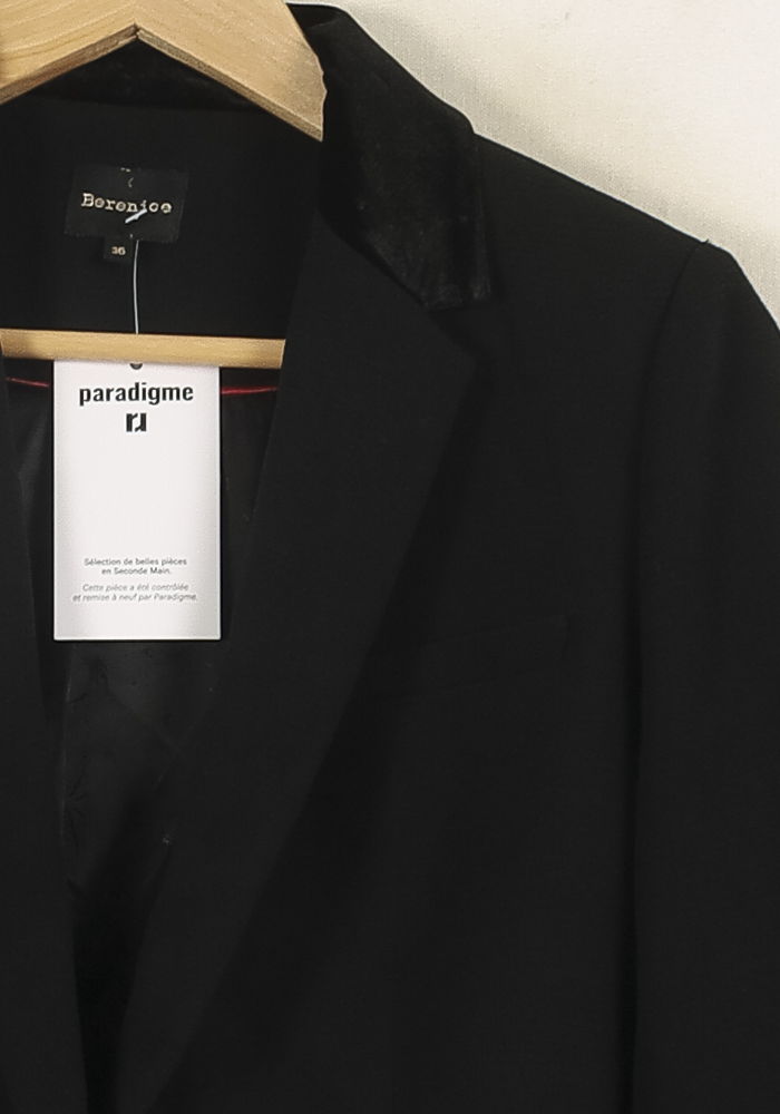 Blazer Noir - Taille S/36 de la marque Bérénice | PARAD72657 - Vendu par Paradigme - Image 3