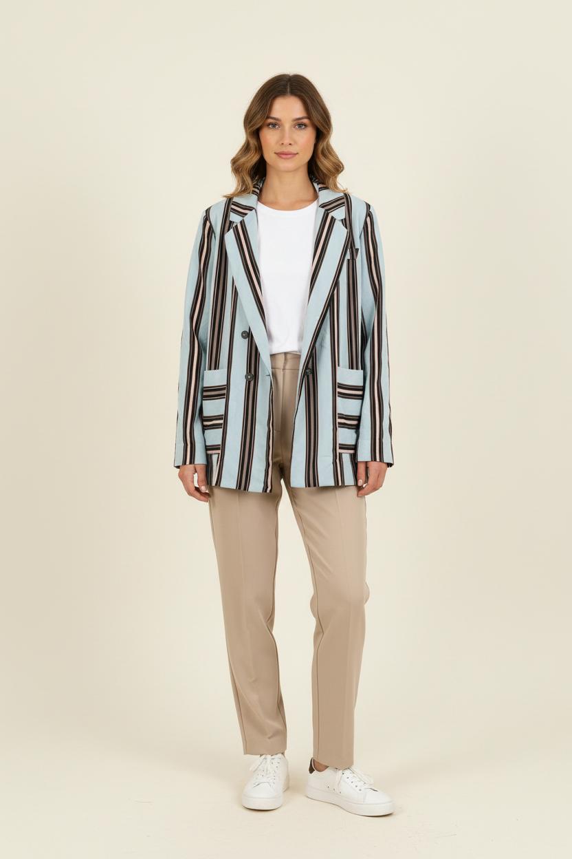 Blazer Bleu et Noir - Taille S/36 de la marque Bérénice | PARAD72659 - Vendu par Paradigme - Image 1