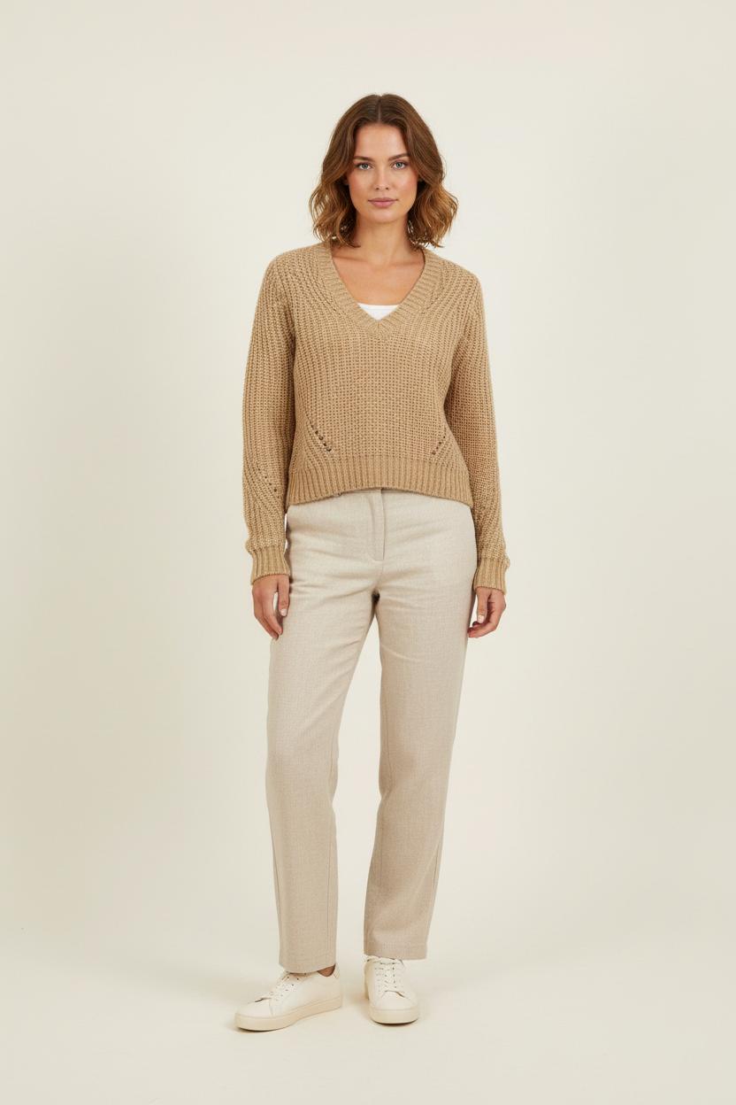 Pull Beige - Taille S/36 de la marque Bérénice | PARAD72697 - Vendu par Paradigme - Image 1