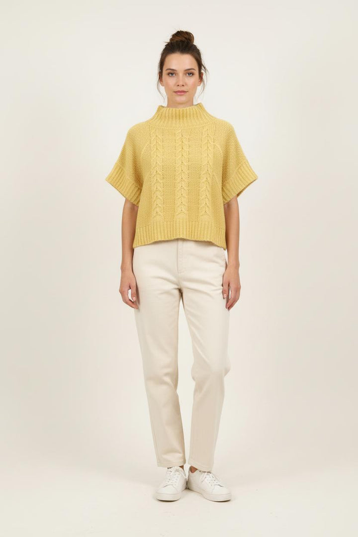 Pull Jaune - Taille S/36 de la marque Bérénice | PARAD72698 - Vendu par Paradigme - Image 1
