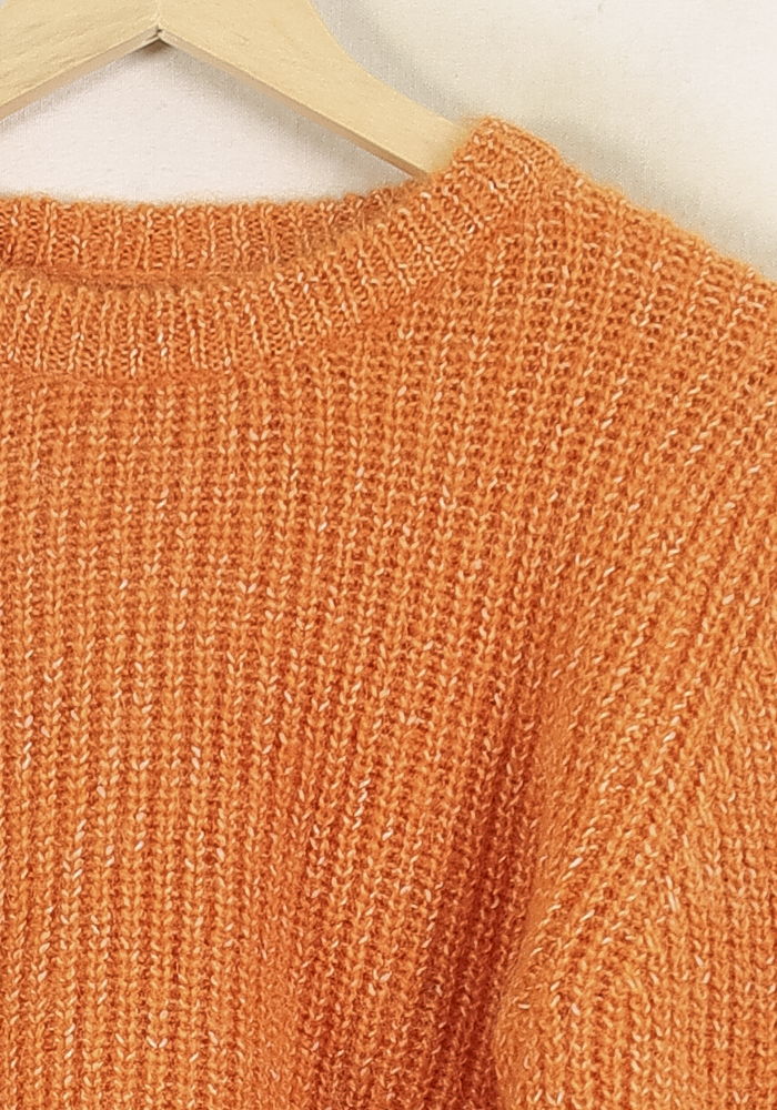 Pull Court Orange - Taille S/36 de la marque Bérénice | PARAD72700 - Vendu par Paradigme - Image 3