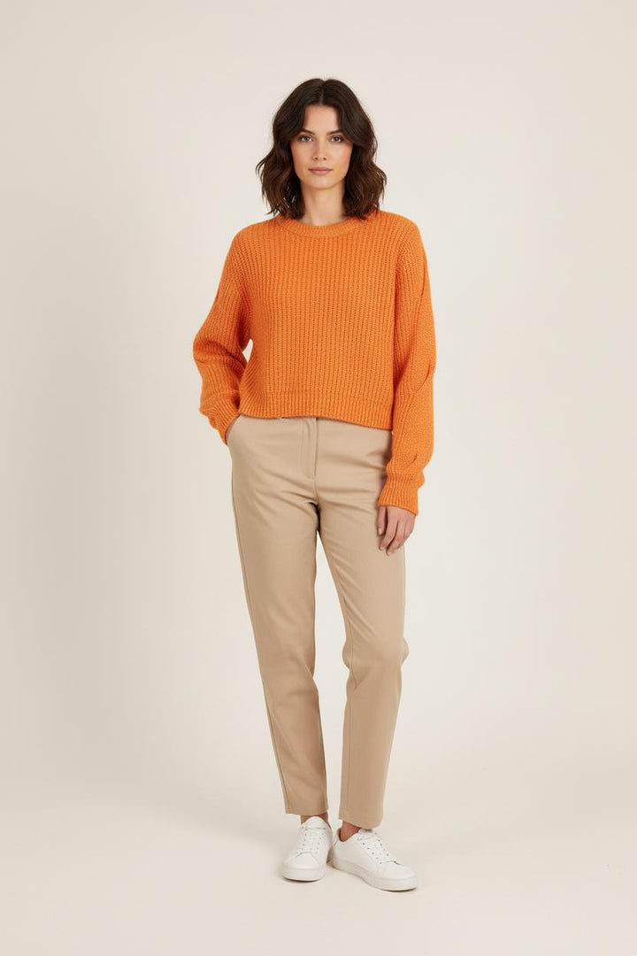 Pull Court Orange - Taille S/36 de la marque Bérénice | PARAD72700 - Vendu par Paradigme - Image 1