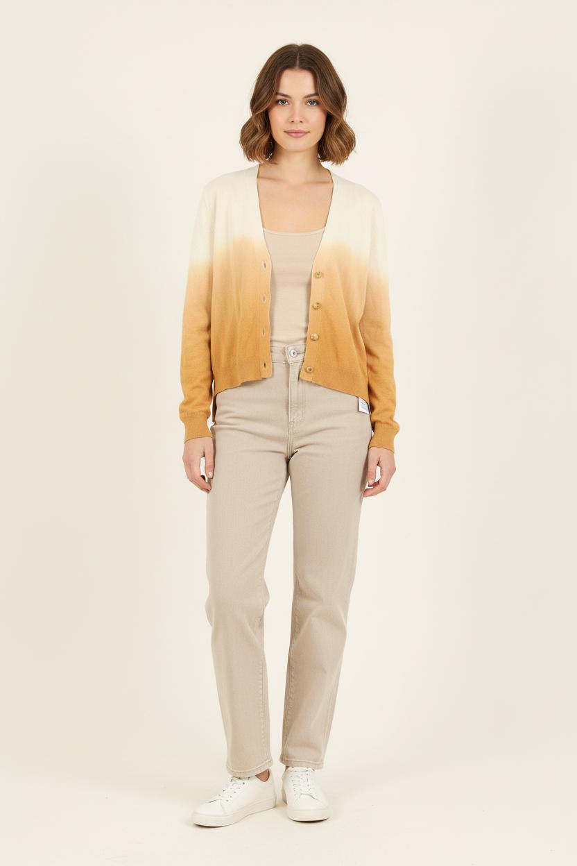 Cardigan Beige et Marron - Taille S/36 de la marque Bérénice | PARAD72706 - Vendu par Paradigme - Image 1