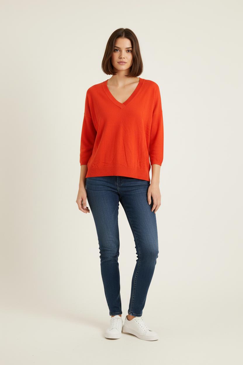 Pull Rouge - Taille S/36 de la marque Bérénice | PARAD72708 - Vendu par Paradigme - Image 1
