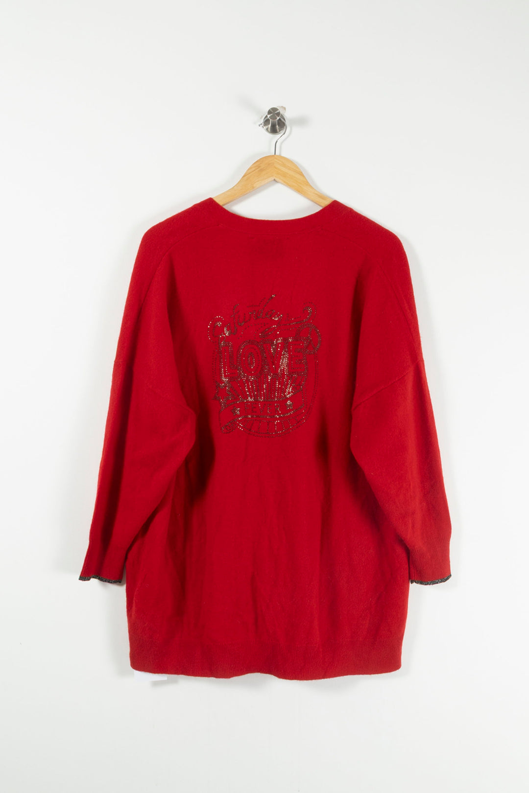 Cardigan Rouge - Taille S/36 de la marque Bérénice | PARAD72709 - Vendu par Paradigme - Image 4