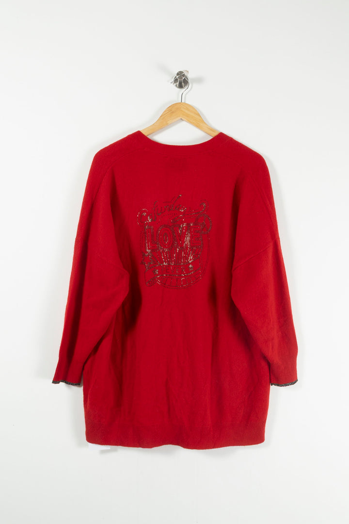 Cardigan Rouge - Taille S/36 de la marque Bérénice | PARAD72709 - Vendu par Paradigme - Image 4