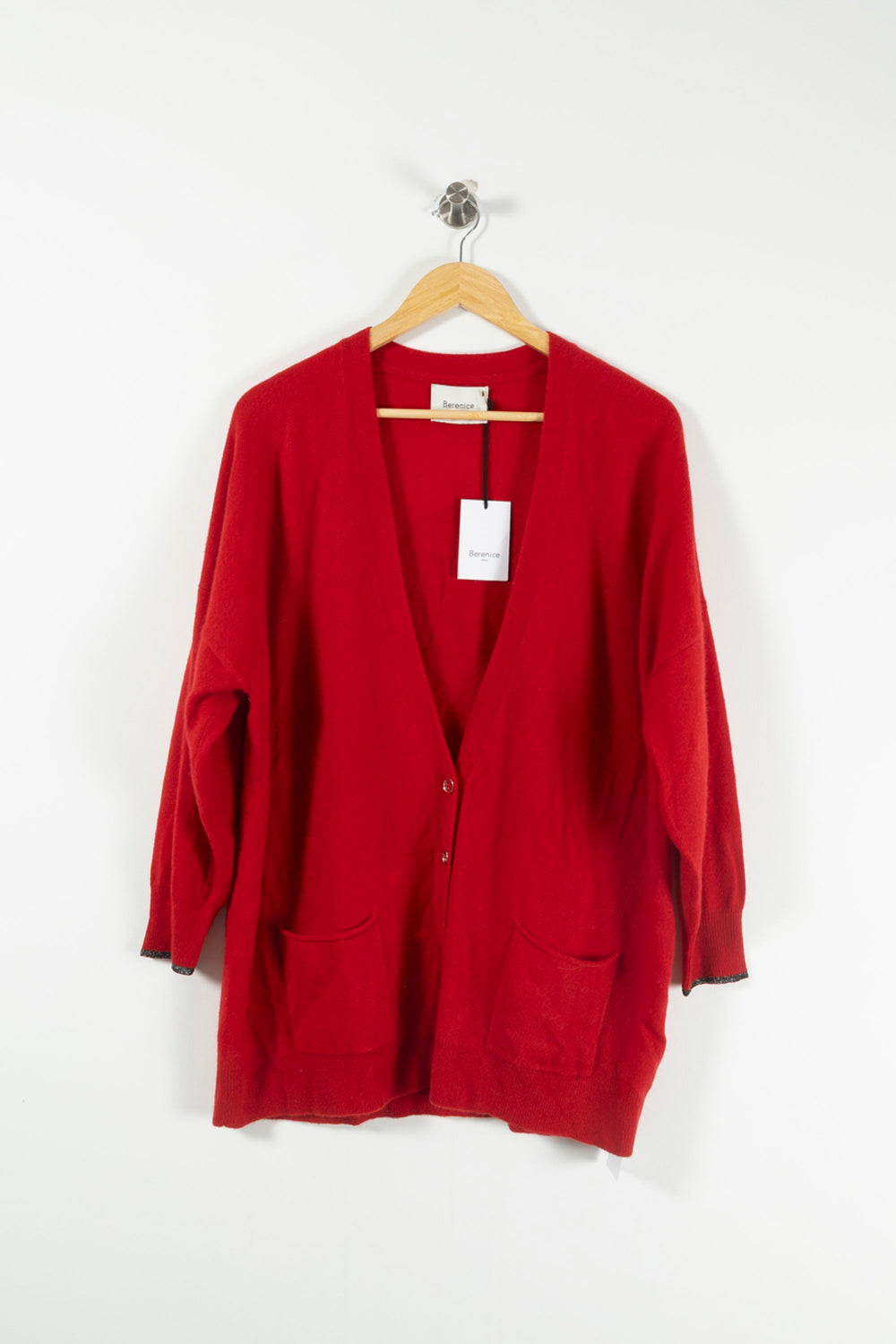 Cardigan Rouge - Taille S/36 de la marque Bérénice | PARAD72709 - Vendu par Paradigme - Image 2