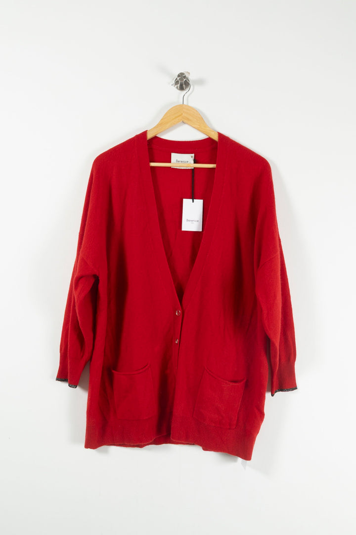 Cardigan Rouge - Taille S/36 de la marque Bérénice | PARAD72709 - Vendu par Paradigme - Image 2