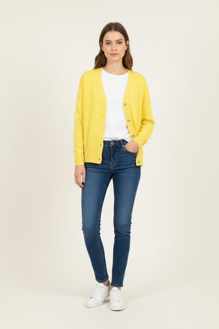 Cardigan Jaune - Taille L/40 de la marque Bérénice | PARAD72712 - Vendu par Paradigme - Image 1